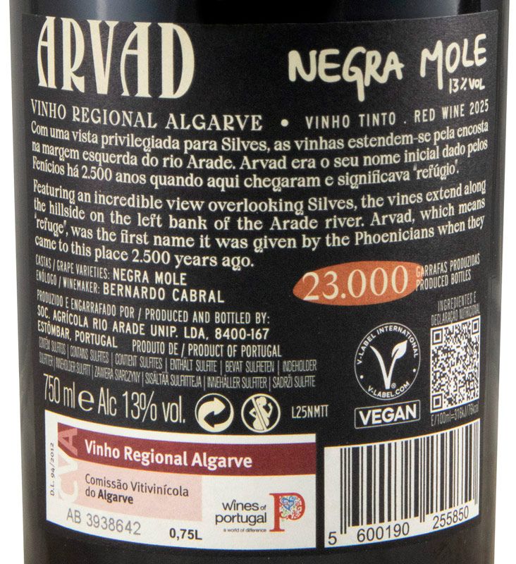 2025 Arvad Negra Mole tinto