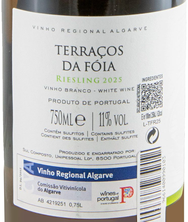 2025 Terraços da Fóia Riesling white