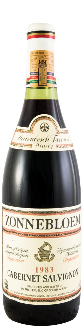 1983 Zonnebloem Cabernet Sauvignon Stellenbosh tinto