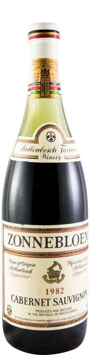 1982 Zonnebloem Cabernet Sauvignon Stellenbosh tinto