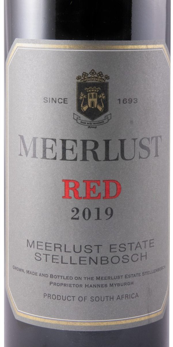 2019 Meerlust tinto (rótulo danificado)