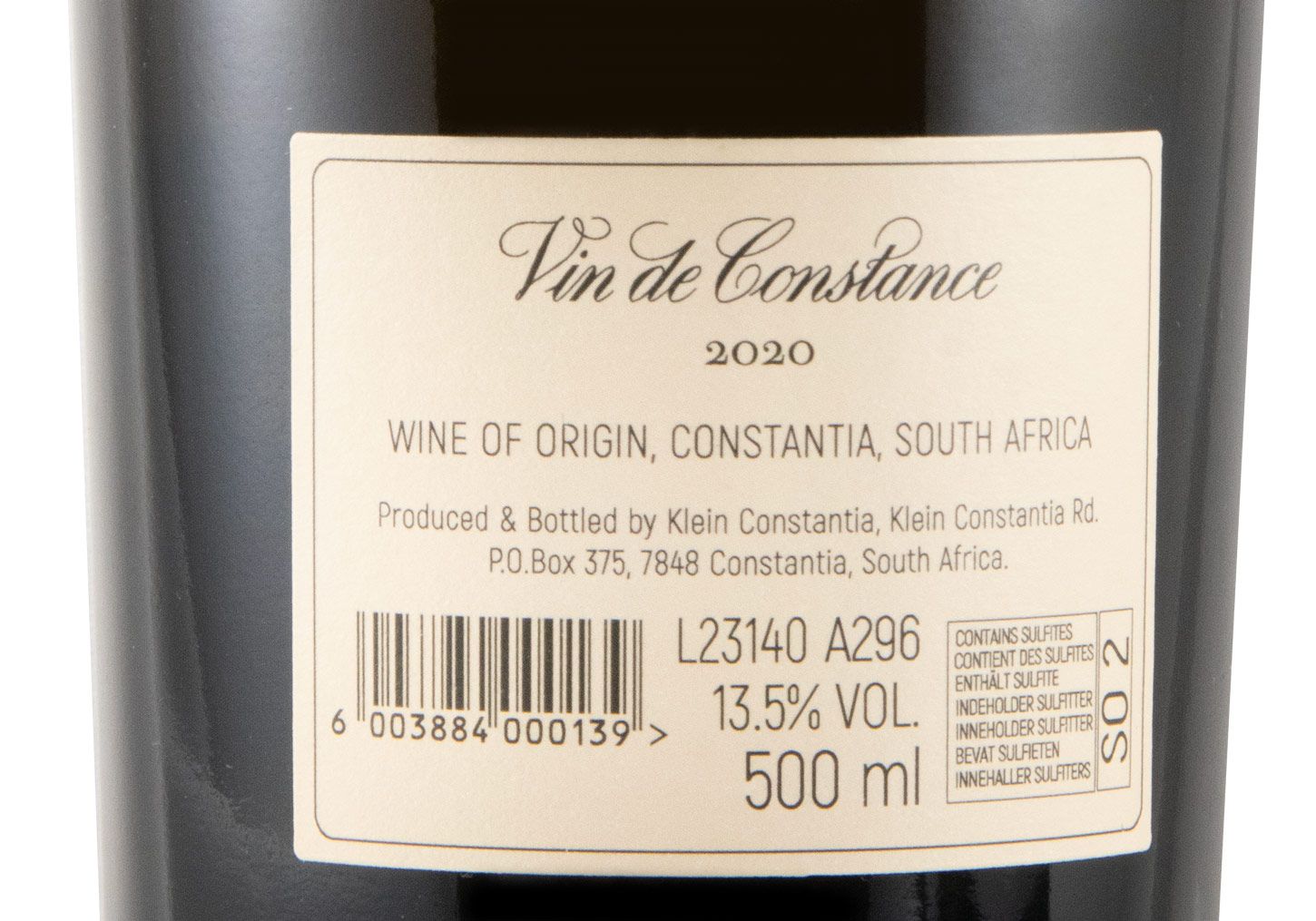2020 Klein Constantia Vin de Constance white 50cl