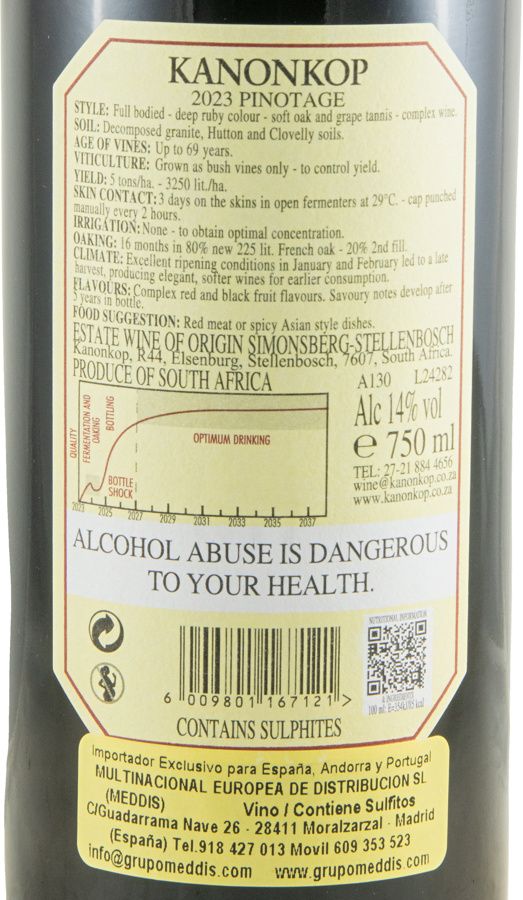 2023 Kanonkop Estate Pinotage Stellenbosch tinto