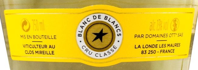 2014 Domaines Ott Clos Mireille Blanc de Blancs Côtes de Provence branco