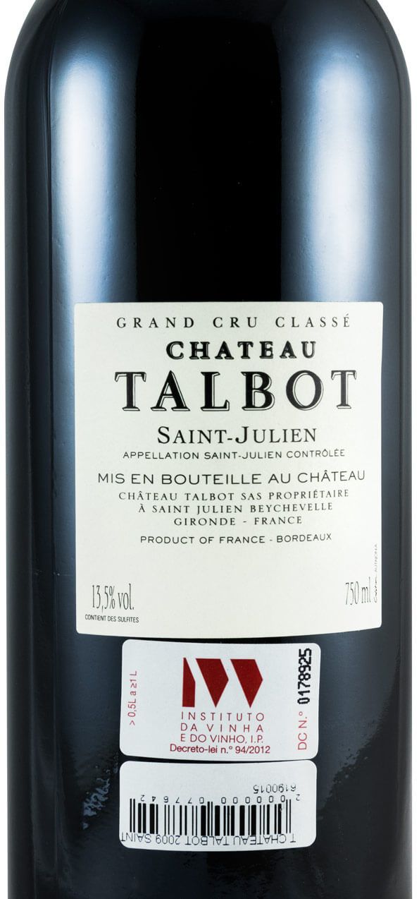 2009 Château Talbot Saint-Julien red