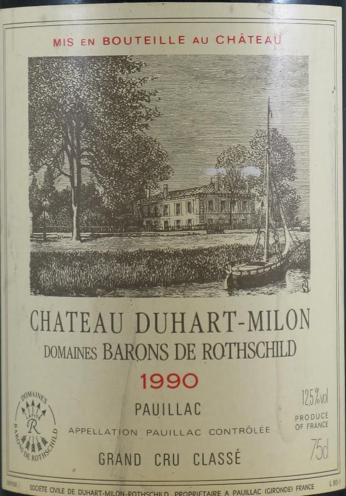1990 Château Duhart-Milon Pauillac tinto