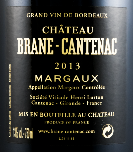 2013 Château Brane-Cantenac Margaux red