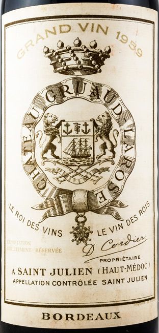1959 Château Gruaud Larose Saint-Julien tinto