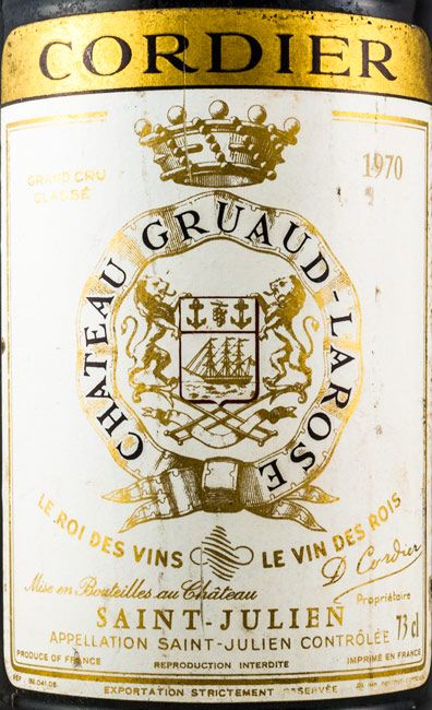 1970 Château Gruaud Larose Cordier Saint-Julien tinto