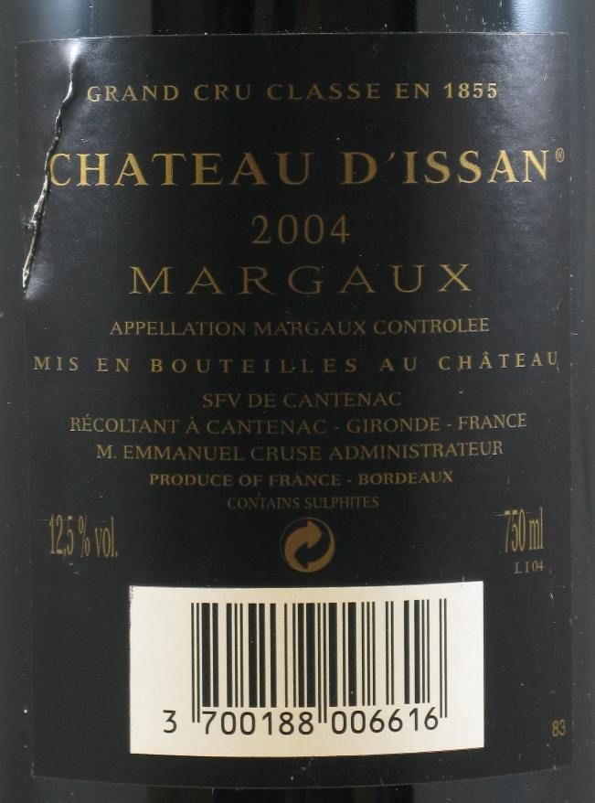 2004 Château d'Issan Margaux red