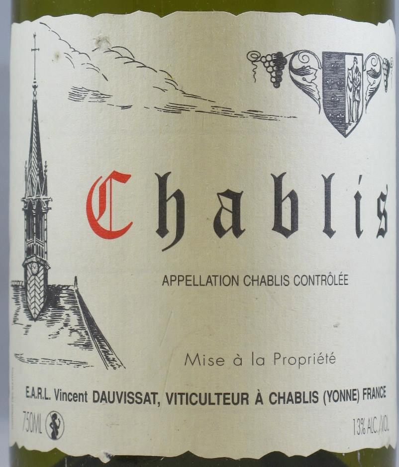 2008 Rene Et Vincent Dauvissat Chablis white