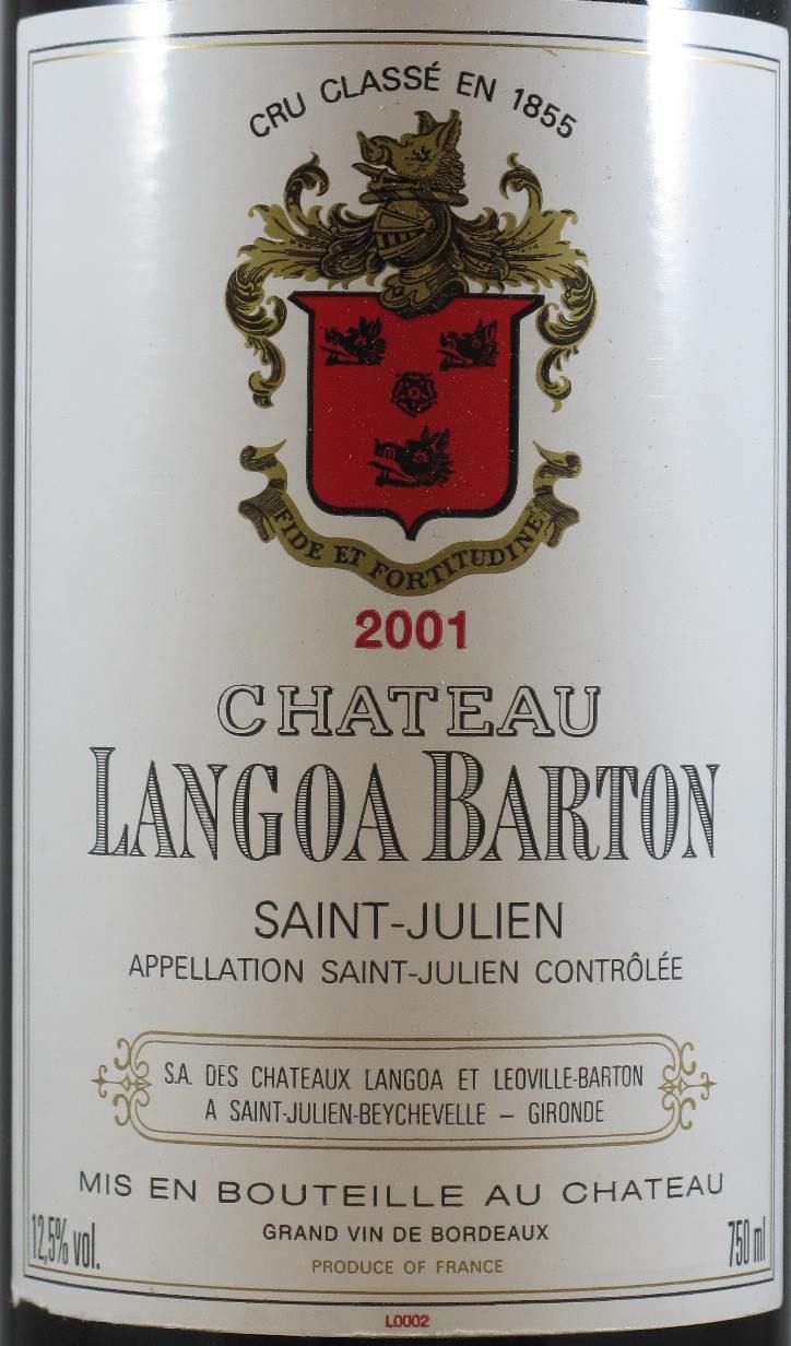 2001 Château Langoa Barton Saint-Julien tinto