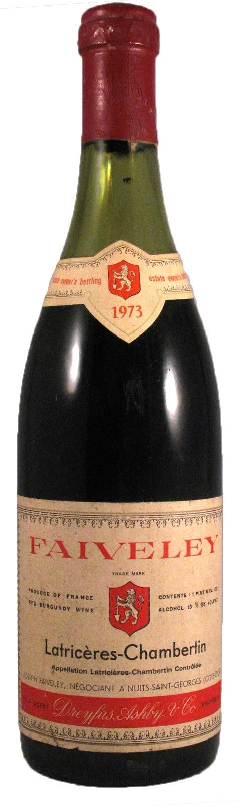 1973 Domaine Faiveley Grand Cru Latricières-Chambertin tinto