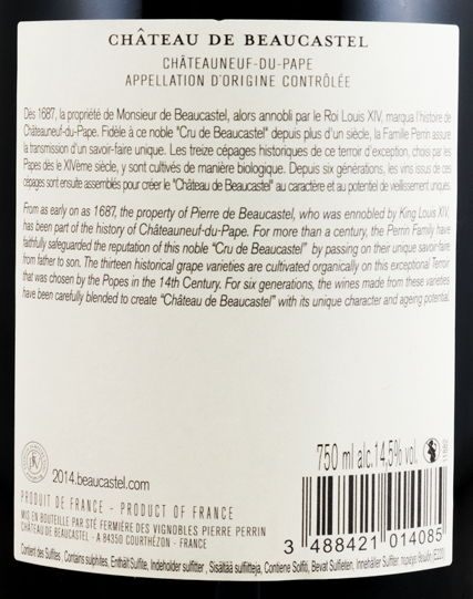 2014 Château de Beaucastel Châteauneuf-du-Pape red