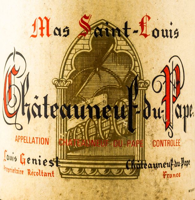 1971 Mas Saint-Louis Châteauneuf-du-Pape red