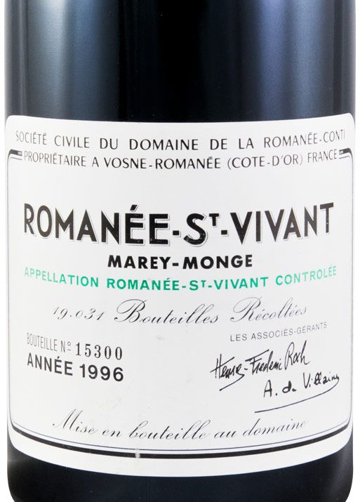 1996 Domaine de la Romanée-Conti Marey-Monge Romanée-Saint-Vivant tinto