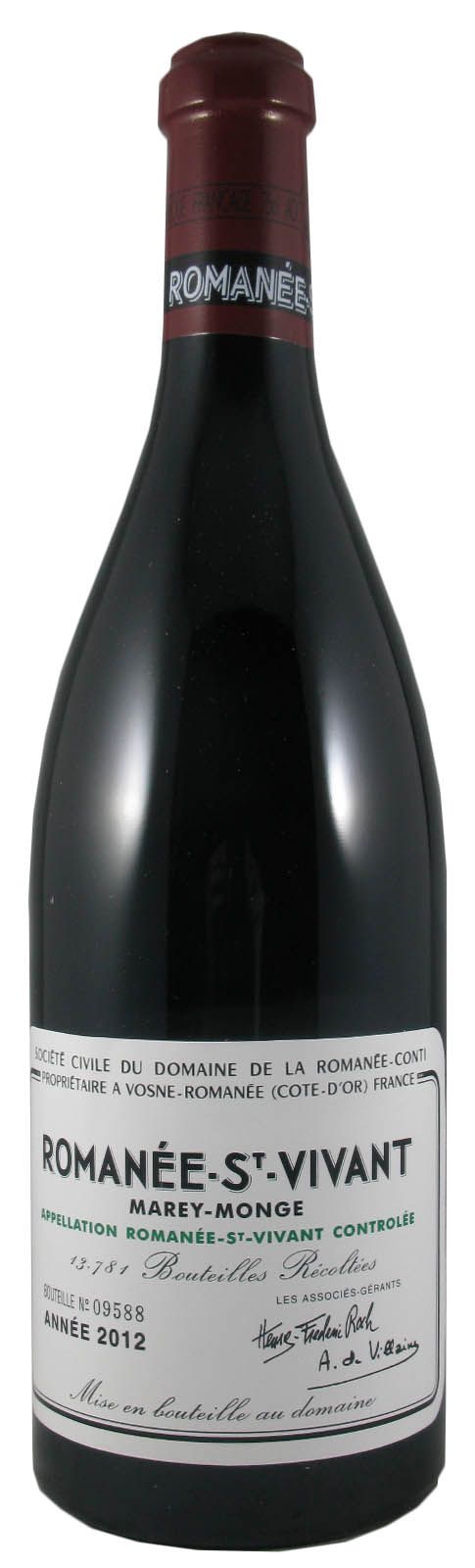 2012 Domaine de la Romanée-Conti Marey-Monge Romanée-Saint-Vivant red