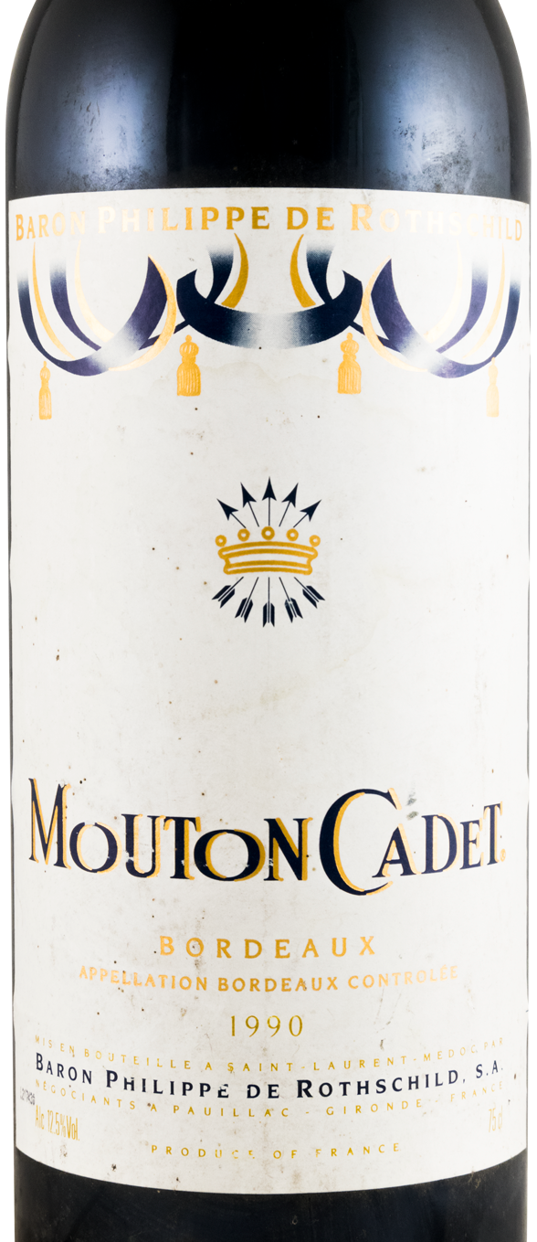 1990 Mouton Cadet Baron Philippe de Rothschild Pauillac tinto