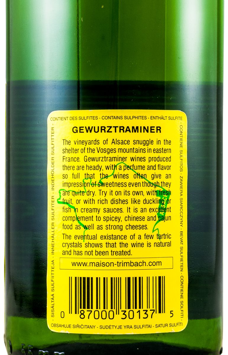 2012 Maison Trimbach Classic Gewürztraminer Alsace white