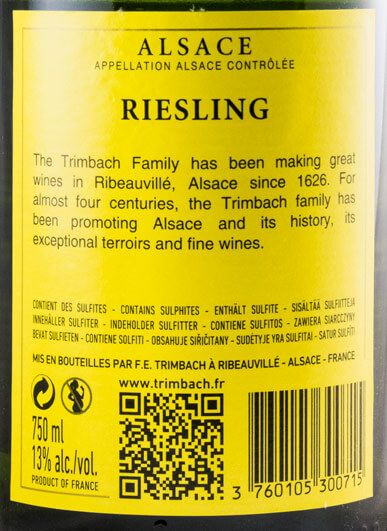 2015 Maison Trimbach Classic Riesling Alsace white