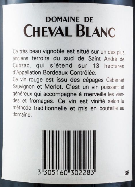1998 Cheval Blanc Robert Giraud tinto