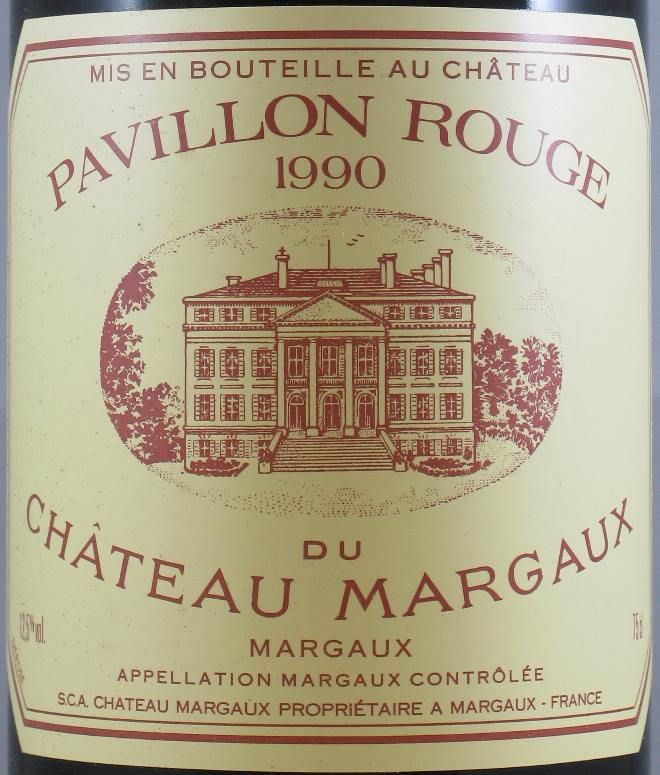 1990 Château Margaux Pavillon Rouge tinto