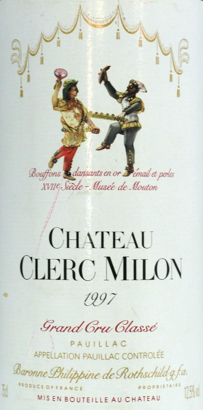 1997 Château Clerc Milon Baron Philippe de Rothschild tinto