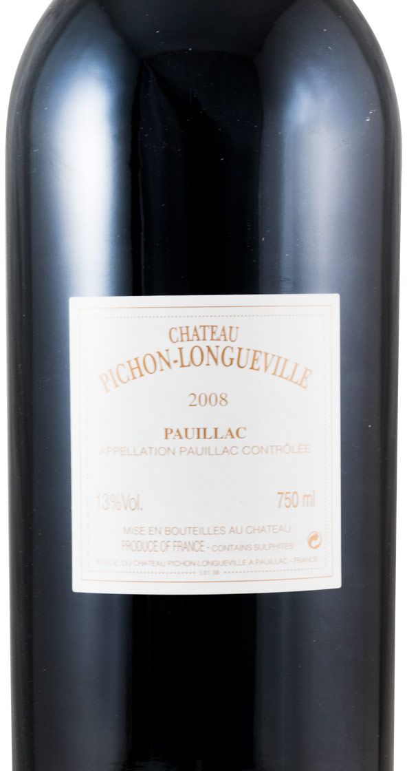 2008 Château Pichon-Longueville au Baron de Pichon-Longueville Pauillac red