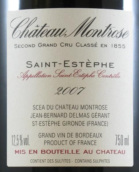 2007 Château Montrose Saint-Estèphe tinto