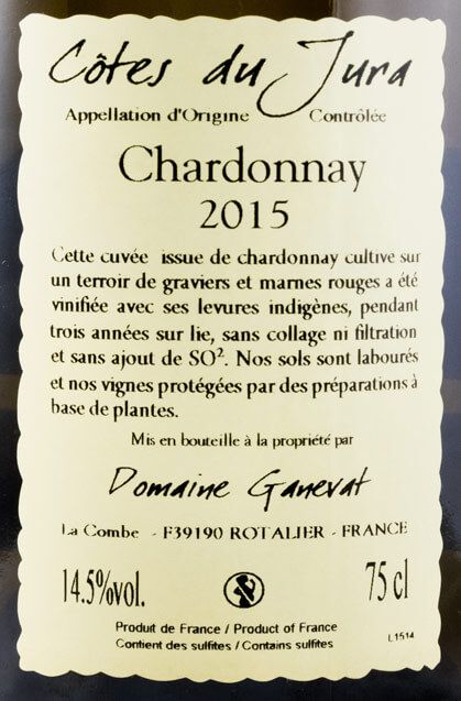 2015 Jean-François Ganevat Les Gryphées vieilles vignes Chardonnay Côtes du Jura white