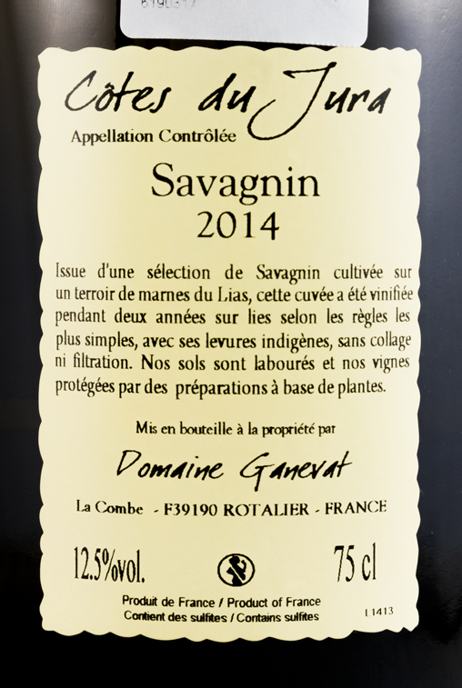 2014 Jean-François Ganevat Sous La Roche Savagnin branco