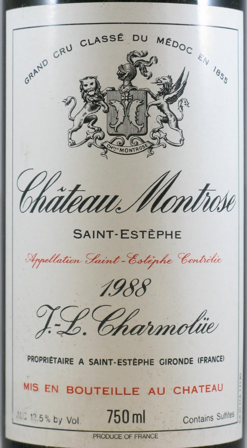 1988 Château Montrose Saint-Estèphe tinto