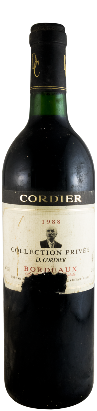 1988 D. Cordier Collection Privee Bordeaux tinto