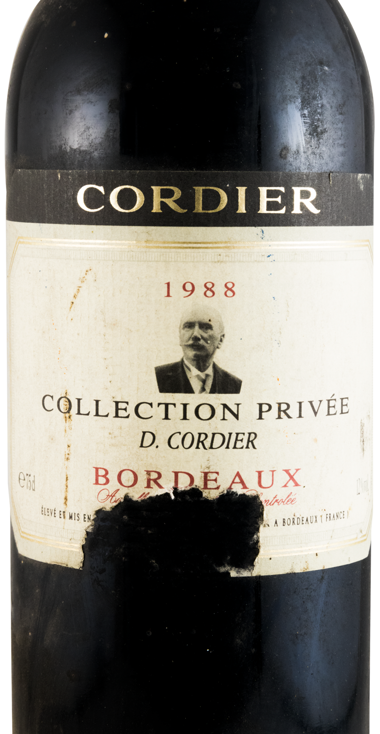 1988 D. Cordier Collection Privee Bordeaux tinto