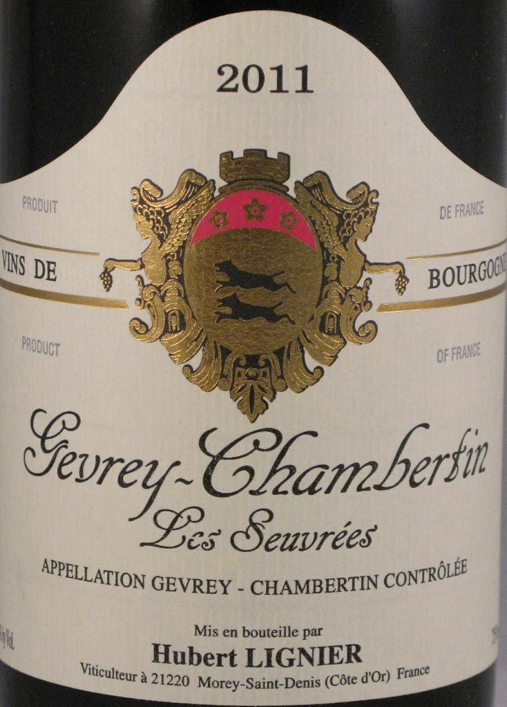 2011 Domaine Hubert Lignier Les Seuvrées Gevrey-Chambertin tinto