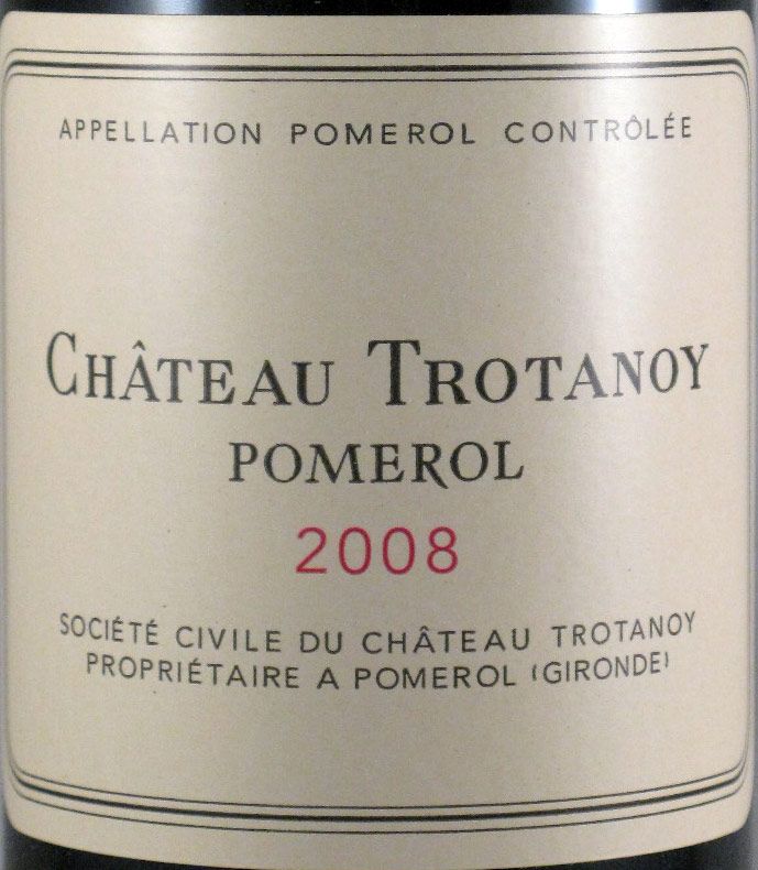 2008 Château Trotanoy Pomerol tinto