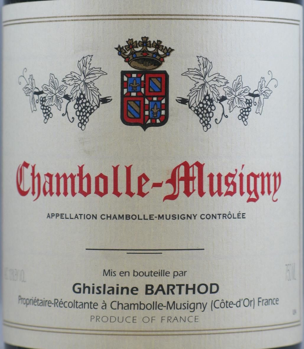 2011 Domaine Ghislaine Barthod Chambolle-Musigny tinto