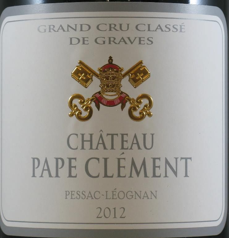 2012 Château Pape Clément Pessac-Léognan tinto