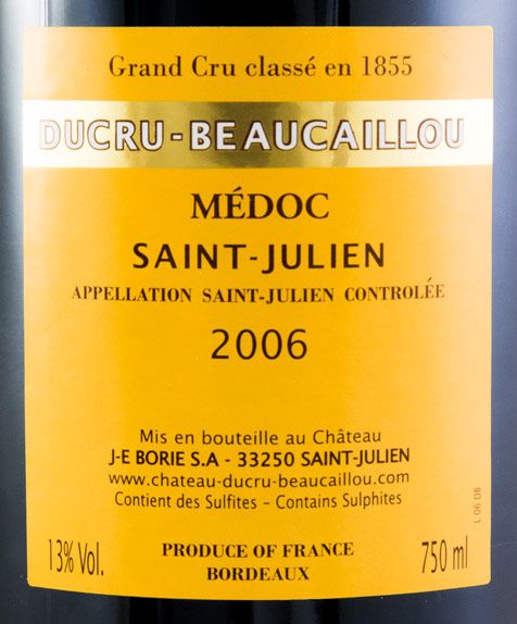 2006 Château Ducru-Beaucaillou Saint-Julien tinto