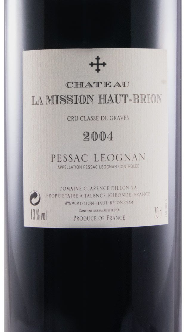 2004 Château La Mission Haut-Brion Pessac-Léognan tinto
