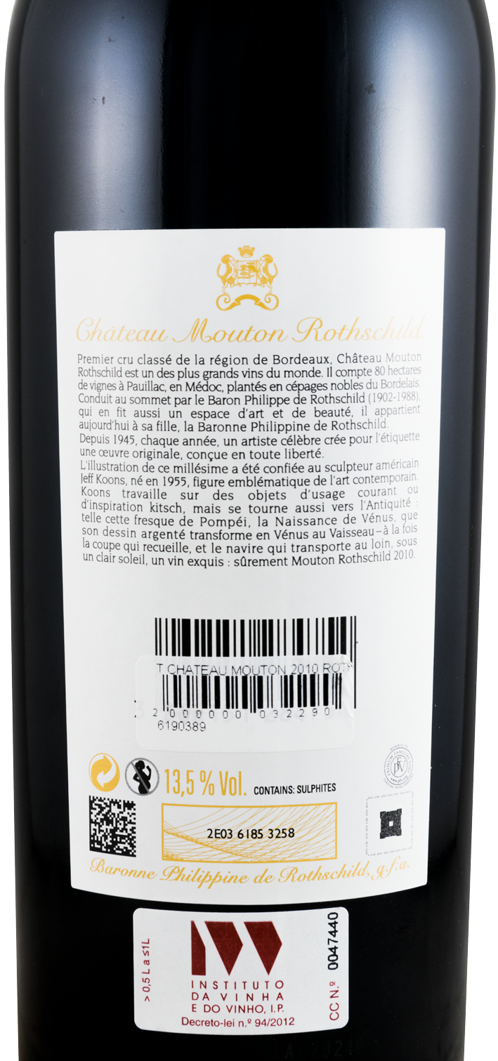 2010 Château Mouton Rothschild Pauillac tinto