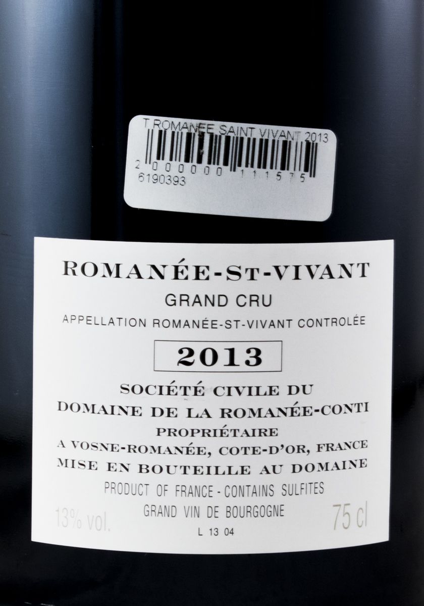 2013 Domaine de la Romanée-Conti Marey-Monge Romanée-Saint-Vivant tinto