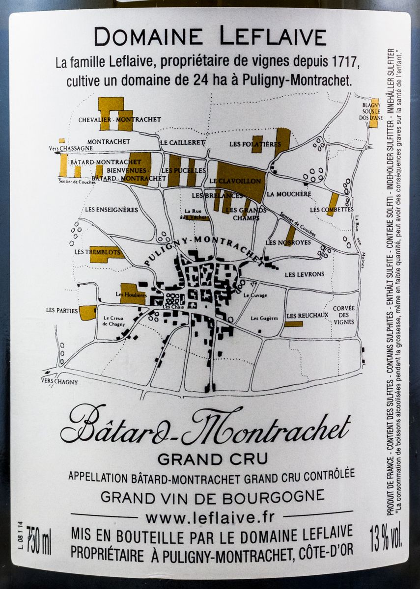2014 Domaine Leflaive Bâtard-Montrachet Puligny-Montrachet branco