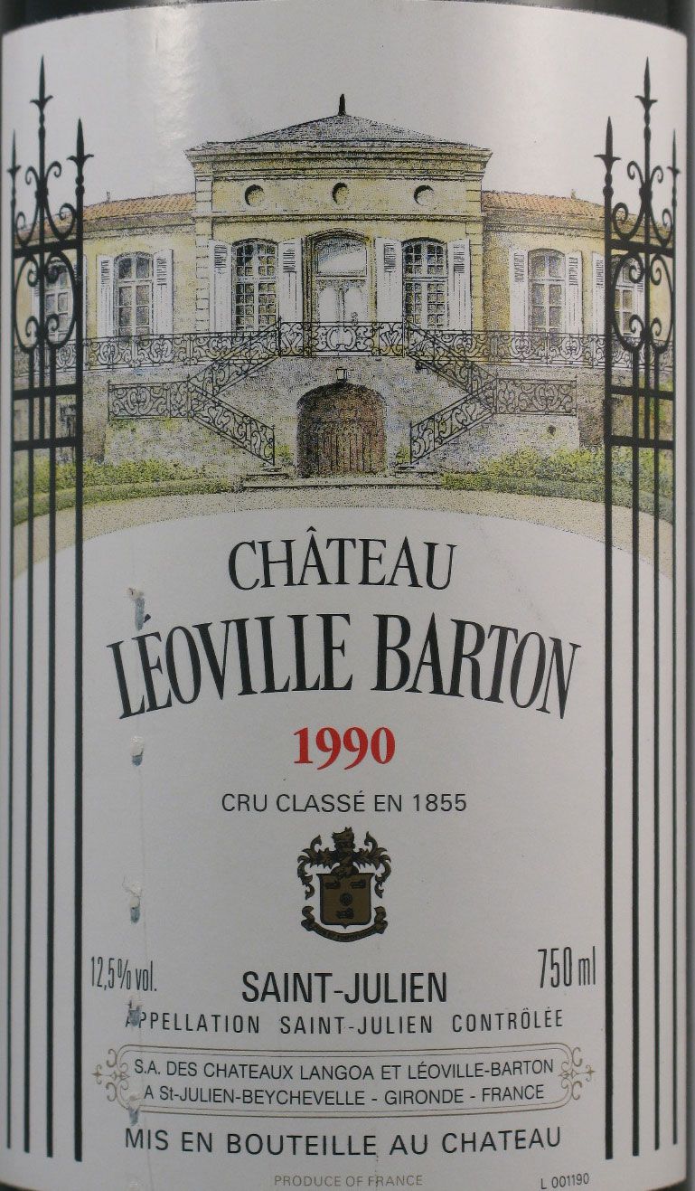 1990 Château Léoville Barton Saint-Julien tinto