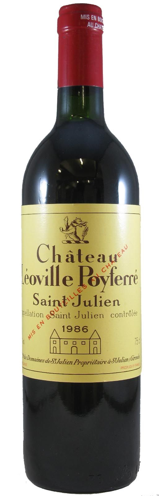 1986 Château Léoville Poyferré Saint-Julien tinto
