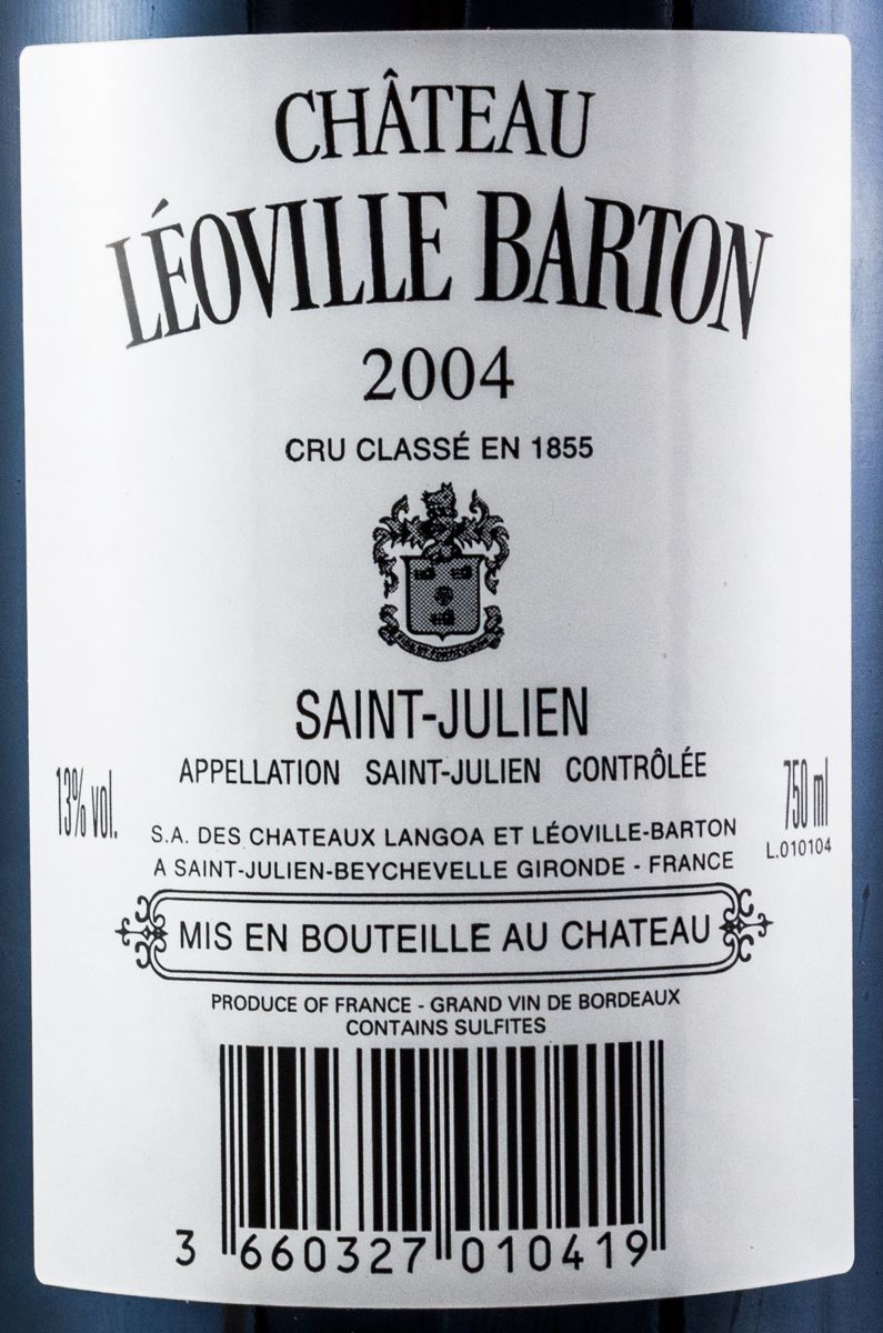 2004 Château Léoville Barton Saint-Julien tinto