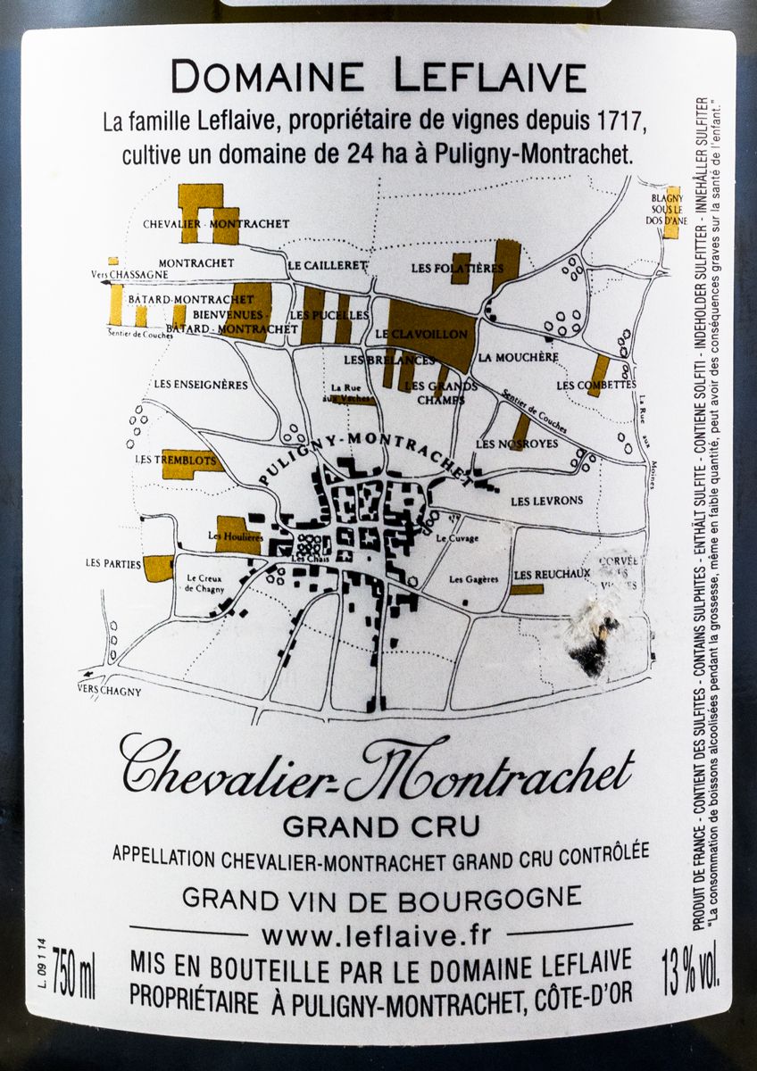 2014 Domaine Leflaive Chevalier-Montrachet Puligny-Montrachet branco