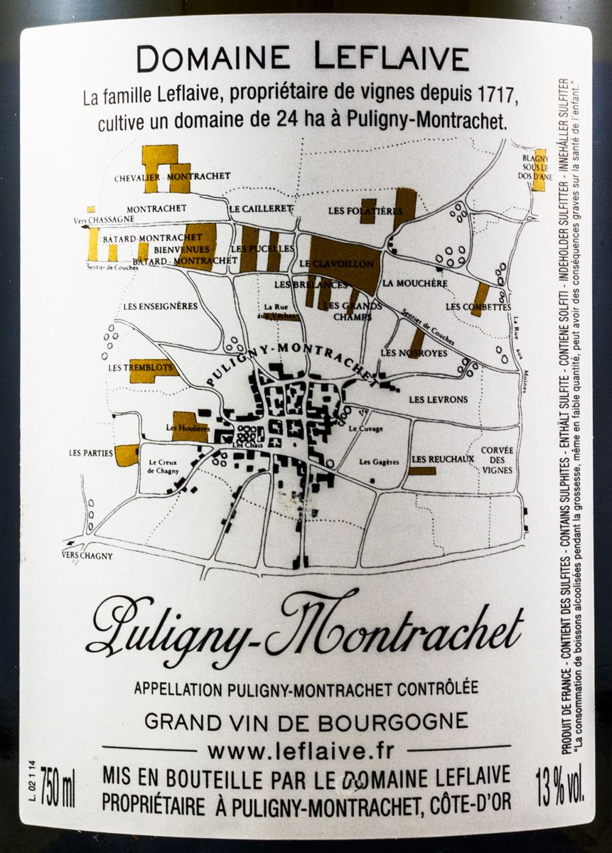 2014 Domaine Leflaive Puligny-Montrachet branco