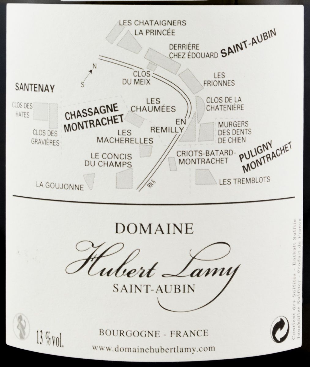 2014 Domaine Hubert Lamy Les Murgers des Dents de Chien Premier Cru Saint-Aubin branco