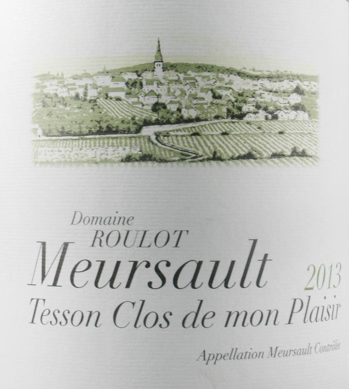 2013 Domaine Roulot À Mon Plaisir Clos du Haut Tesson Meursault branco